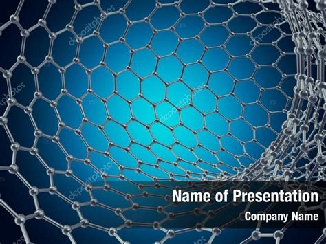 3d Of Carbon Nanotube Powerpoint Template 3d Of Carbon Nanotube