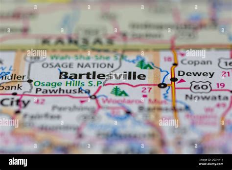 Map Of Bartlesville Oklahoma Hi Res Stock Photography And Images Alamy