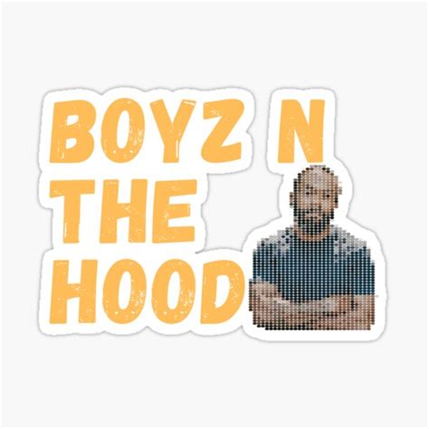 Boyz N The Hood Doughboy With Logo T Shirt Sticker By Abbad12 Redbubble