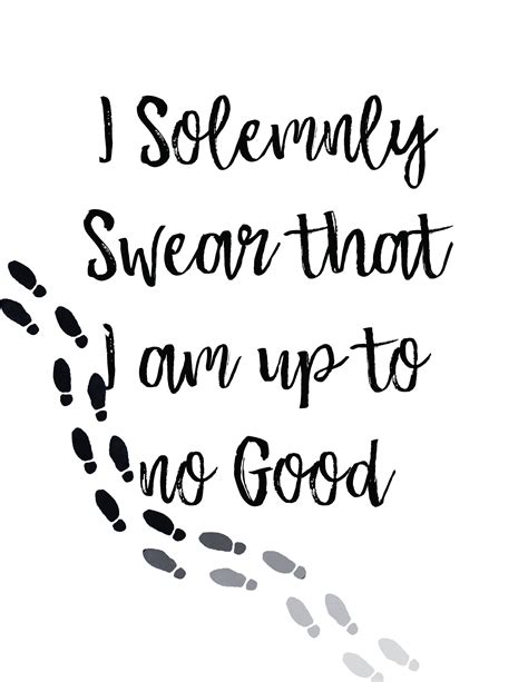 I Solemnly Swear Harry Potter Quote Digital Print Etsy