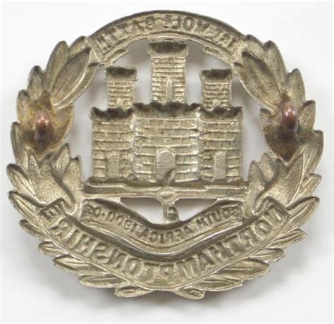 1st Vb Northamptonshire Regiment Cap Badge In Volunteers And Militia