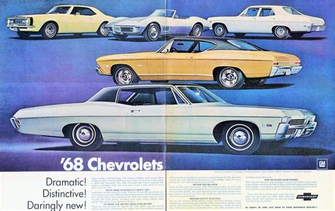 1968 Chevrolet Lineup Cool Old Cars Car Advertising Car Ads