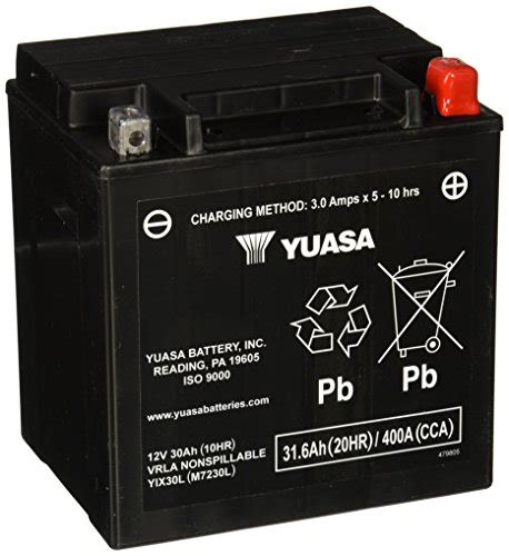 This high power unit provides error proof operation to fully charge sealed maintenance free and. Yuasa Batteries YUAM7230L Maintenance Free Battery ...