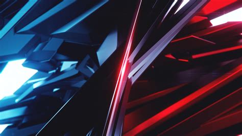 Download Wallpaper Abstract 3d Blue Vs Red 1366x768