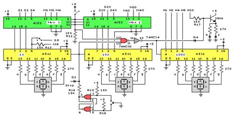 Digital Clock Circuit Diagram Using 7490