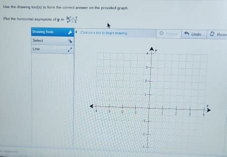 Use The Drawing Tool S To Form The Correct Answer On The Provided Graph Plot The Horizo Algebra