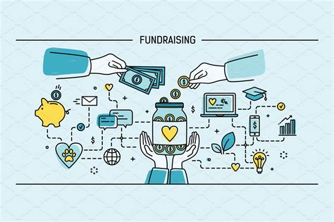 Fundraising Banner Finance Illustrations ~ Creative Market