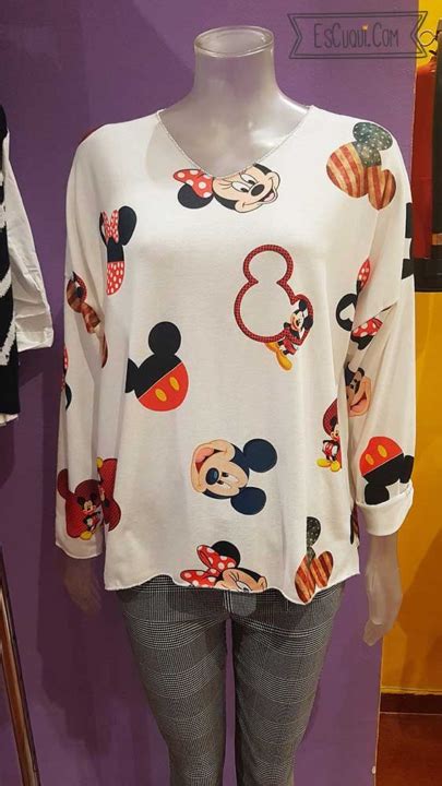 Camiseta Manga Larga Talla Grande Mickey Y Minnie ⋆ Escuqui Tallas