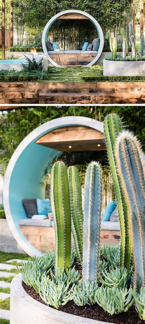 When to add color to cast concrete planter? 10 Excellent Examples Of Built-In Concrete Planters ...