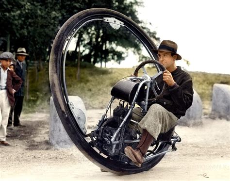 One Wheel Motorcycle 1931 Oldschoolcool