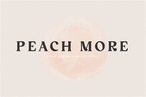 Peach More Font Prioritype Fontspace