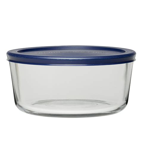 Anchor Hocking Clear Round Glass 7 Cup Food Storage Bowl With Lid