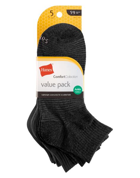 Women S Comfortblend Lightweight Ankle Socks Pair Walmart Com
