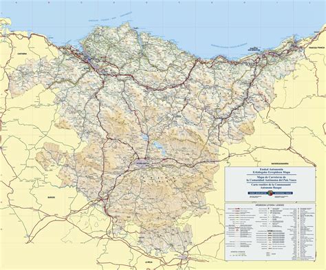 Large Basque Country Maps For Free Download And Print High Resolution