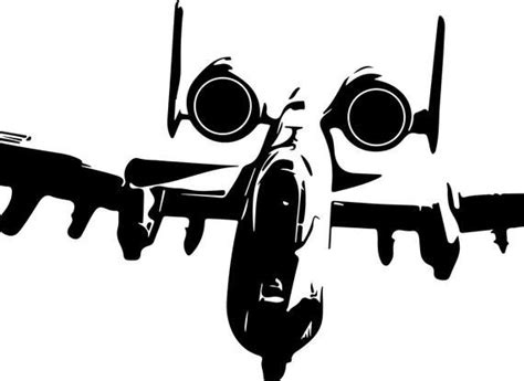 A10 Plane Svg Usaf Svg A10 Warthog Svg Jet Svg Silhouette Etsy