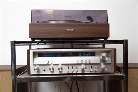 Pioneer Turntable System Vintage Record Player With Stereo Receiver