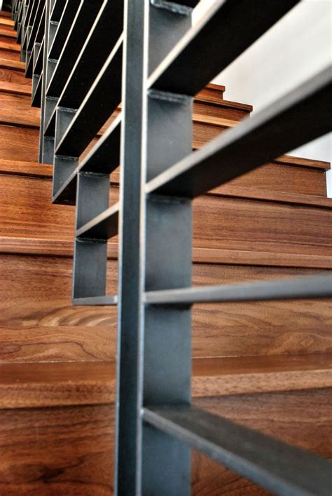 Stairs have to be light, a piece of art and inspiring. Unique Modern Industrial Stair Railing | House design, Industrial stairs railing, Building a new ...