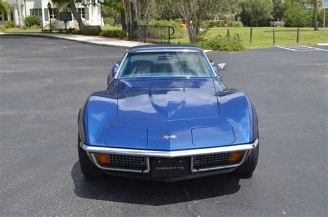 1972 Chevrolet Corvette Coupe 44478 Miles Targa Blue T Top 350 Cu In