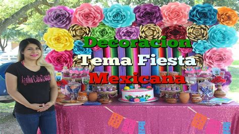 Mesa De Postres Fiesta Mexicana Youtube