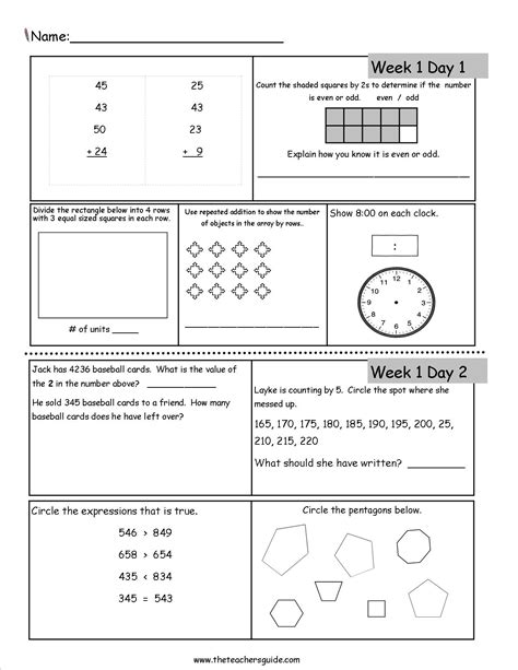 Free Printable Morning Work 4th Grade Printable Word Searches