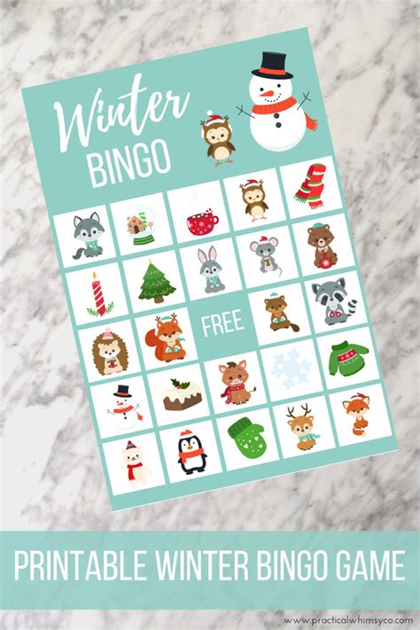 Winter Printable For Kids Snowman Bingo Cards Party Game For Etsy 日本
