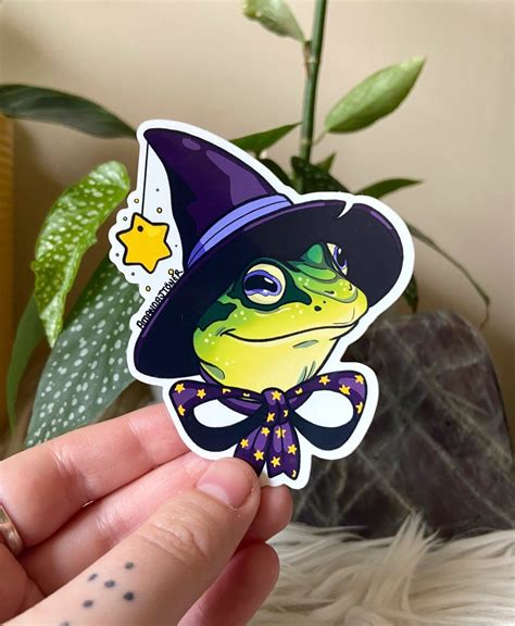 Frog Wizard Sticker Amanda Toner