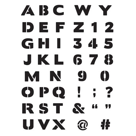 Shop Plaid Delta Creative™ Stencil - Block Letter Alphabet - 960180006 ...