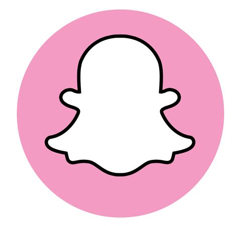 Pastel Pink Aesthetic Snapchat Logo Eradetontos