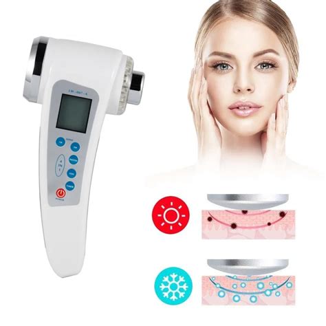 Mhz Mhz Ultrasonic Face Massager Colors Led Light Facial Photon Ultrasound Therapy Skin Care