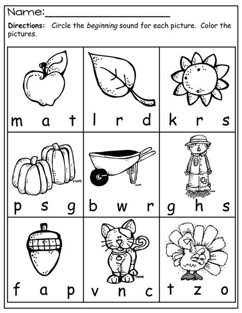 Beginning Sounds Beginning Sounds Worksheets Preschool Letters