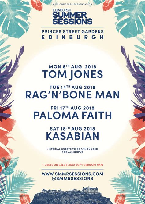 The First Headliners Announced For Edinburghs Summer Sessions Festival