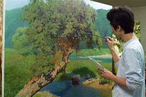 Scenery Paintings By Jung Hwan 13 Nature Realistic Scenery Painting