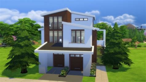 Modern Timber House By Rayanstar At Mod The Sims Sims 4 Updates