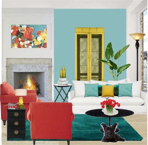 Red Blue And Yellow Living Room Living Room Red Blue