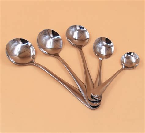 Multi Purpose Stainless Steel Mixing Spoon For Cream Iced Coffee Stainless Steel Spoons Sodas