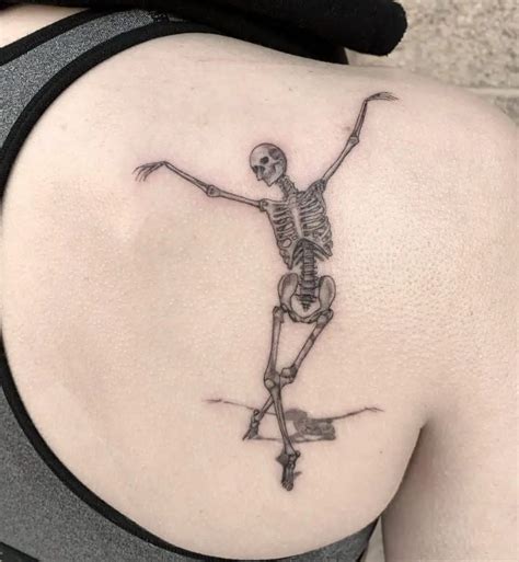Details More Than Minimalist Dancing Skeleton Tattoo Super Hot In Eteachers
