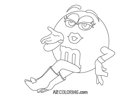 Mandm Coloring Page Coloring Home