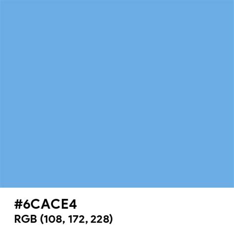 Argentinian Blue Color Hex Code Is 6cace4