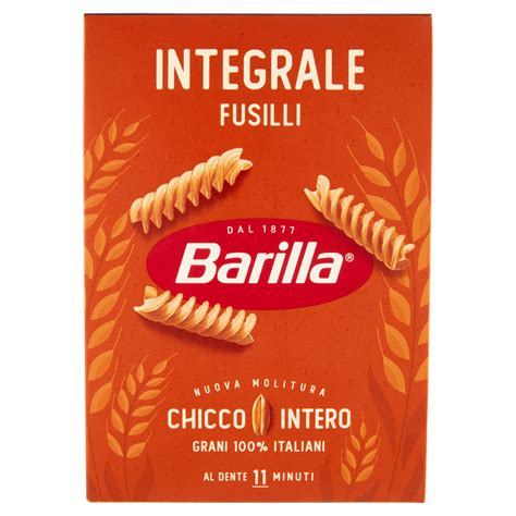 Barilla Pasta Integrale Fusilli 100 Grano Italiano 500g Carrefour