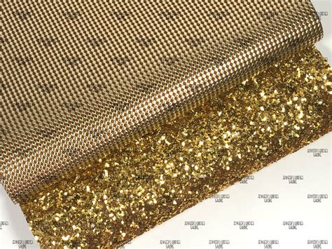 21x29cm A4 Size Chunky Glitter Fabric Gold Synthetic Leather