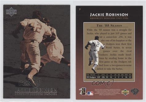 1997 Upper Deck 7 Jackie Robinson Brooklyn Dodgers Baseball Card Ebay