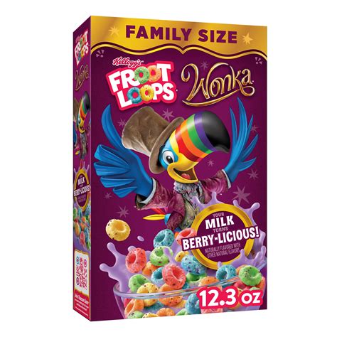 Kellogg S Froot Loops Willy Wonka Berry Licious Family Size Shop Cereal At H E B