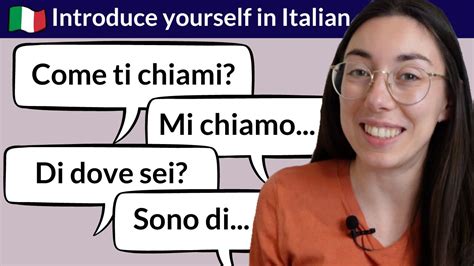 Learn Italian For Beginners Introduce Yourself In Italian Multiple