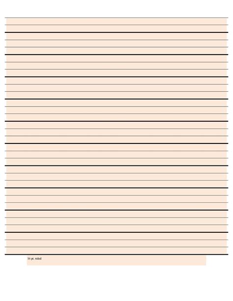 Highlighted Lined Paper Printable Lined Writing Highlighted Paper