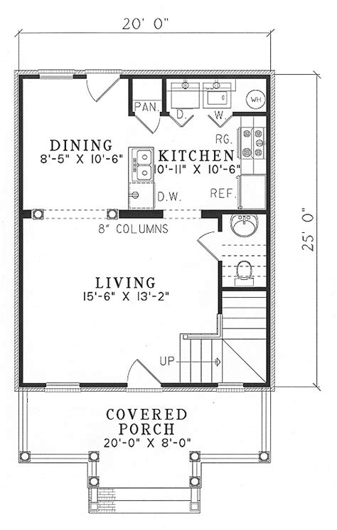 We define a tiny menage plan as one under d substantial feet which cabin plans under 500 sq ft commonly consists of just a handful of rooms normally a kitchen bedroom and. House Plan 62323 - Narrow Lot Style with 980 Sq Ft, 2 Bed ...