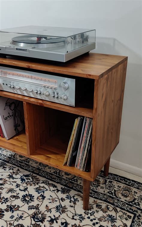 Retro Record Player Stand Vinyl Storage Lp Storage Stand Etsy Uk