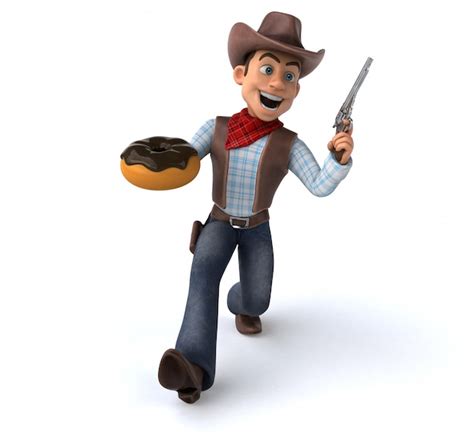 Premium Photo Fun Cowboy Animation