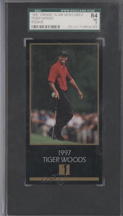 Tiger Woods Sgc Graded 84 Trading Card 1993 98 Grand Slam