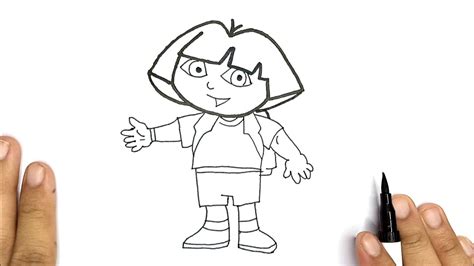 How To Draw Dora Dora The Explorer Cara Menggambar Dora Dora The Explorer Easy Drawings