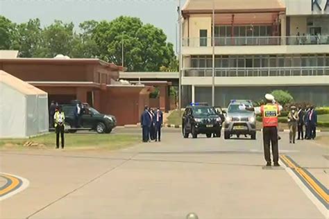 Departure Of He Filipe Jacinto Nyusi President Of Mozambique